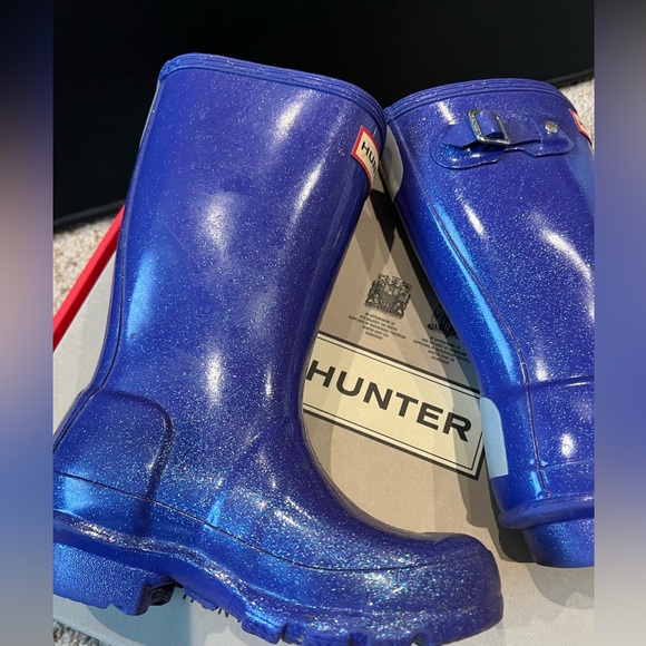 Hunter Original Kids Starcloud boots in Electric Storm - Picture 12 of 16